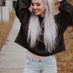 Free People Crop Sweater
